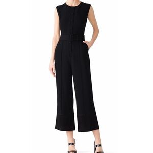 Derek Lam 10 Crosby Sleeveless Jumpsuit in Black.